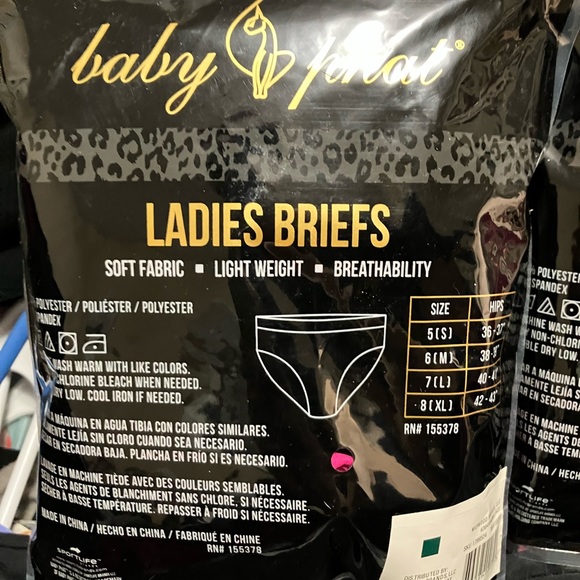 Brand New w/Tags. 10 Pairs of Baby Phat Underwea!r - Picture 8 of 9